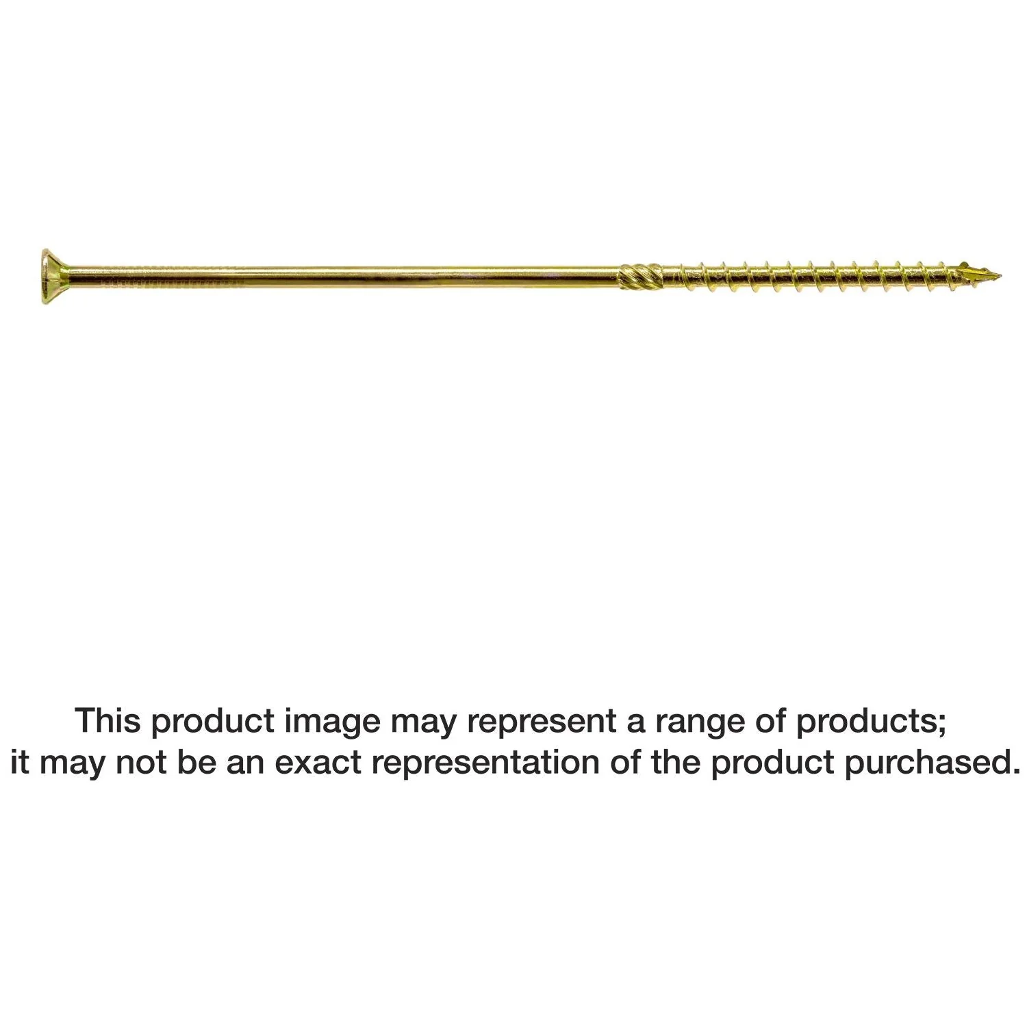 Simpson Strong-Tie SDCP22912 Strong-Drive SDCP TIMBER-CP Screw,  0.315-in. x 9-1/2-in. T40, Yellow Zinc, 250-Pack - Image 3