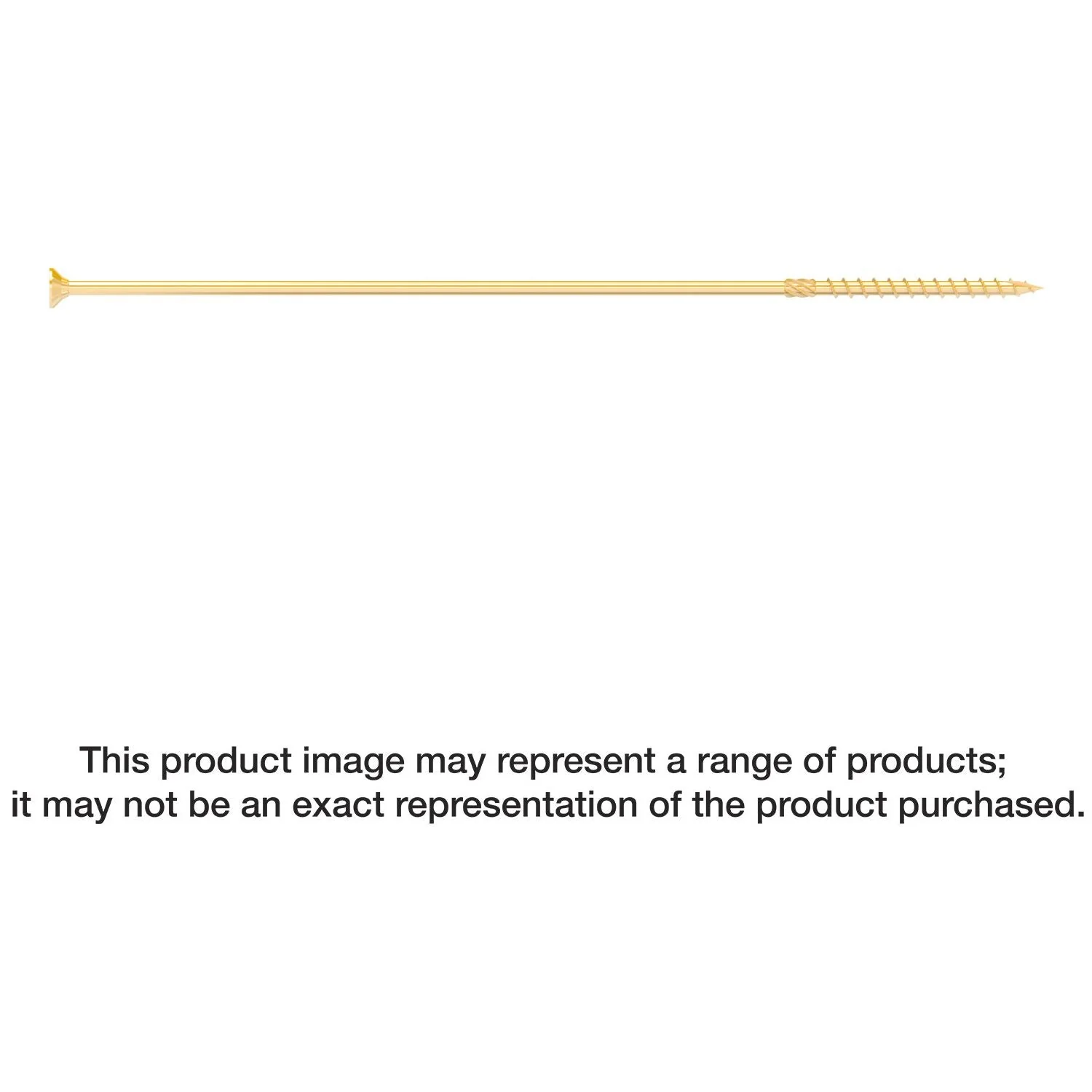 Simpson Strong-Tie SDCP271400 Strong-Drive SDCP TIMBER-CP Screw,  0.390-in. x 14-in. T40, Yellow Zinc, 150-Pack - Image 1