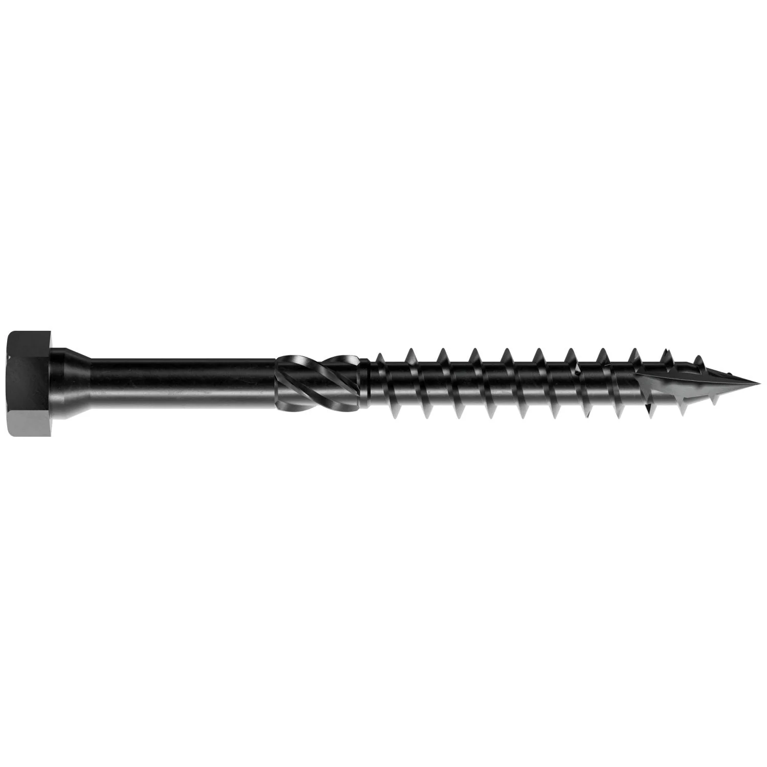 Simpson Strong-Tie SDHR10X100-R25 Strong-Drive SDHR COMBO-HEAD Screw,  10 mm x 100 mm, Black E-Coat, 25-Pack - Image 2