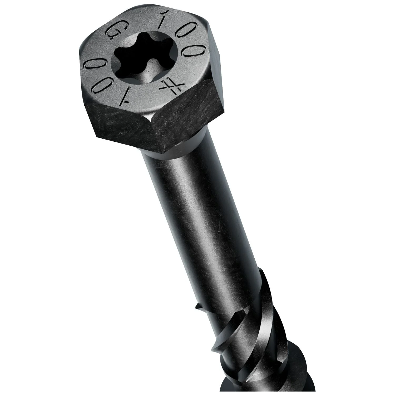 Simpson Strong-Tie SDHR10X100 Strong-Drive SDHR COMBO-HEAD Screw,  10 mm x 100 mm, Black E-Coat, 100-Pack - Image 3
