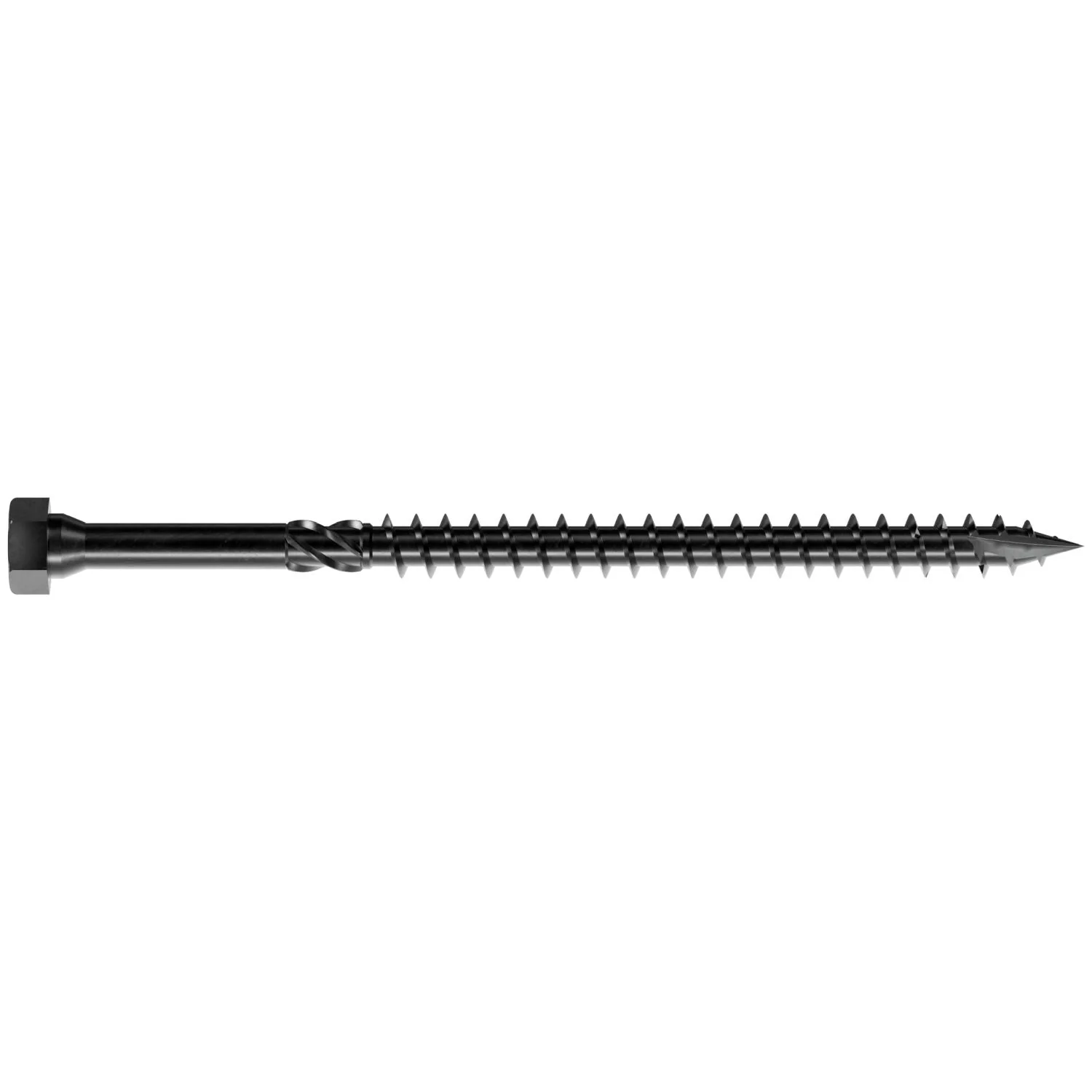 Simpson Strong-Tie SDHR10X160-R25 Strong-Drive SDHR COMBO-HEAD Screw,  10 mm x 160 mm, Black E-Coat, 25-Pack - Image 2