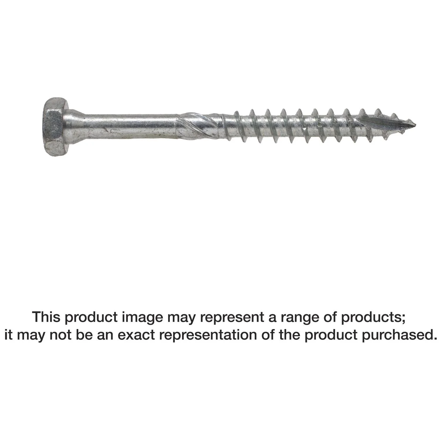 Simpson Strong-Tie SDHR31400-R25 Strong-Drive SDHR COMBO-HEAD Screw,  0.315-in. x 4-in., Blue Zinc, 25-Pack - Image 1