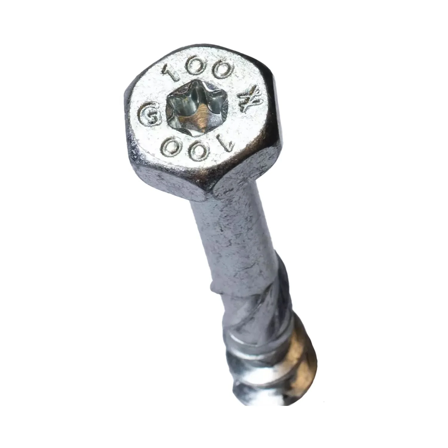 Simpson Strong-Tie Strong-Drive SDHR COMBO-HEAD Screw, 0.315-in. x 4-in., Blue Zinc, 100-Pack (SDHR31400) - Image 1