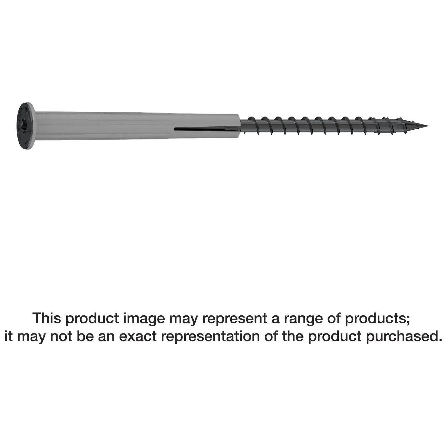 Simpson Strong-Tie SDPW19600MB Strong-Drive SDPW DEFLECTOR Screw,  0.195-in. x 6-in. T40, 6-Lobe, E-Coat, 400-Pack - Image 1