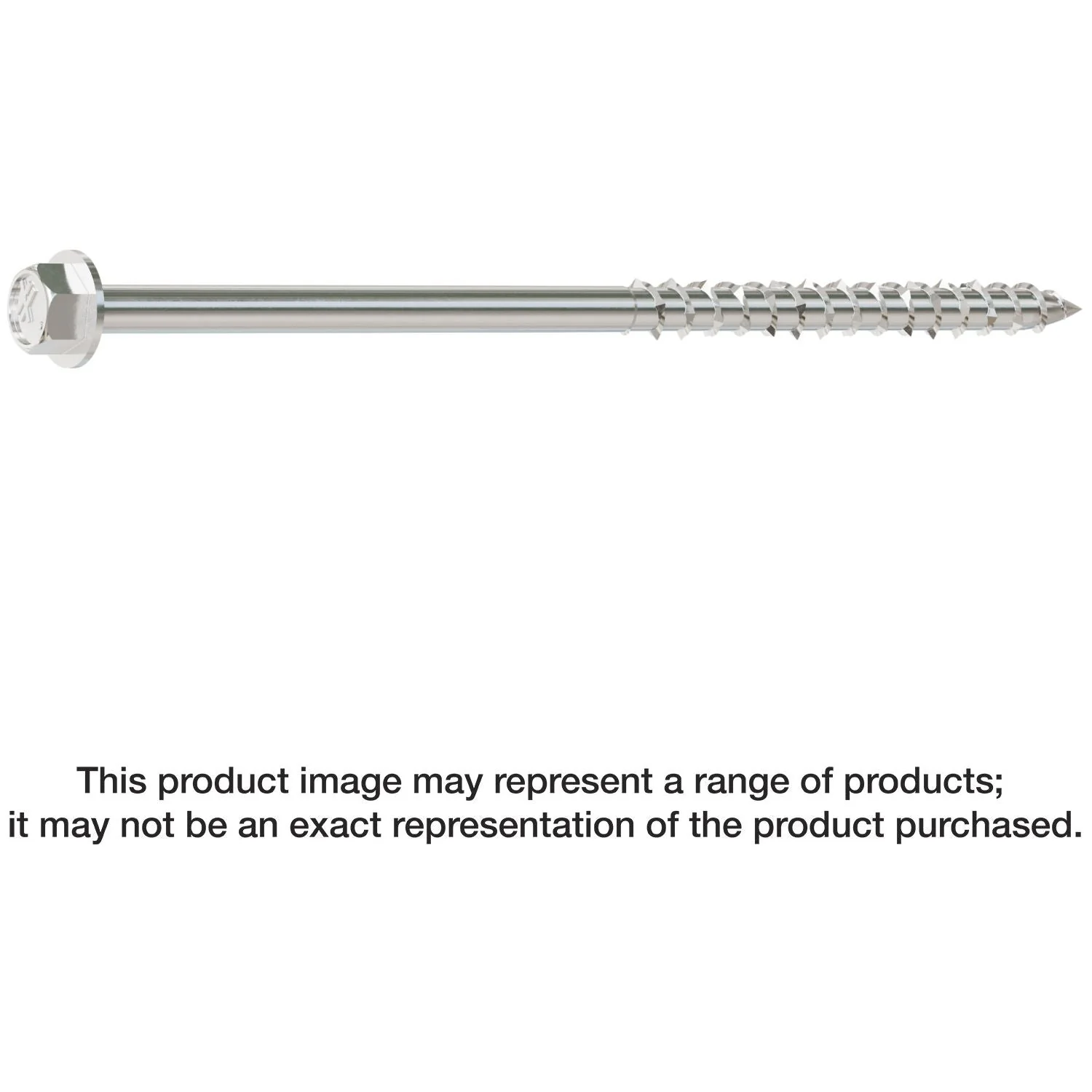 Simpson Strong-Tie SDWH19500SS-R10 Strong-Drive SDWH TIMBER-HEX SS Screw,  0.185-in. x 5-in. 5/16 Hex, Type 316, 10-Pack - Image 1