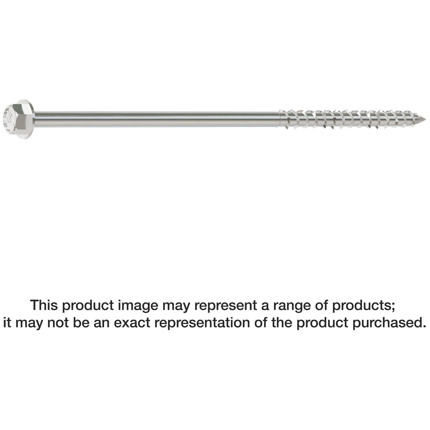Simpson Strong-Tie SDWH19600SS-R100 Strong-Drive SDWH TIMBER-HEX SS Screw,  0.185-in. x 6-in. 5/16 Hex, Type 316, 100-Pack - Image 1
