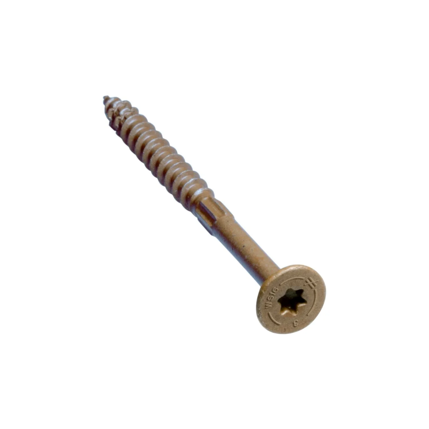 Simpson Strong-Tie Strong-Drive SDWS FRAMING Screw, 0.160-in. x 3-in. T25, Quik Guard, Tan, 250-Pack (SDWS16300QMB) - Image 1