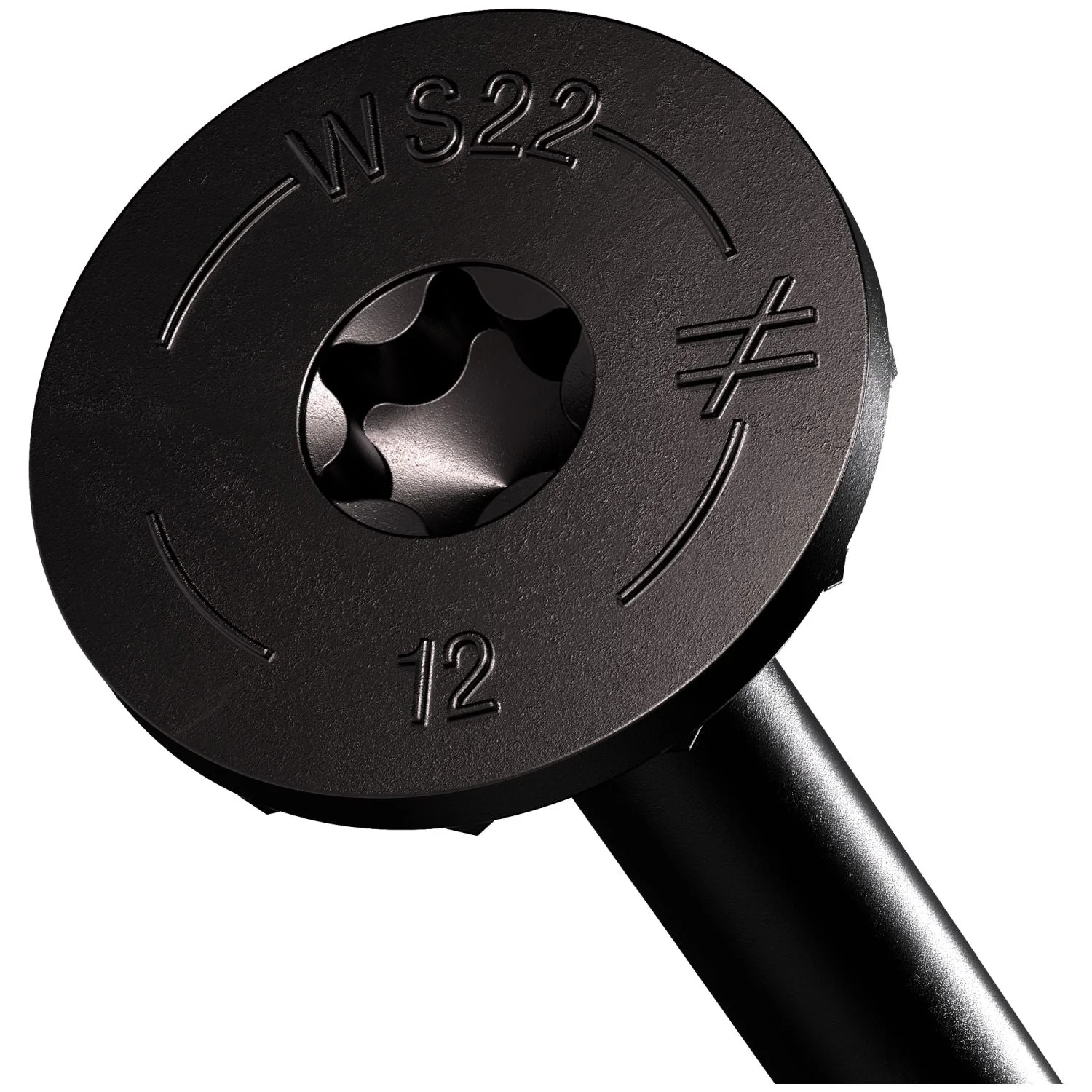 Simpson Strong-Tie SDWS221200DBBR50 Strong-Drive SDWS TIMBER Screw (Exterior Grade),  0.220-in. x 12-in. T40, Black, 50-Pack - Image 1