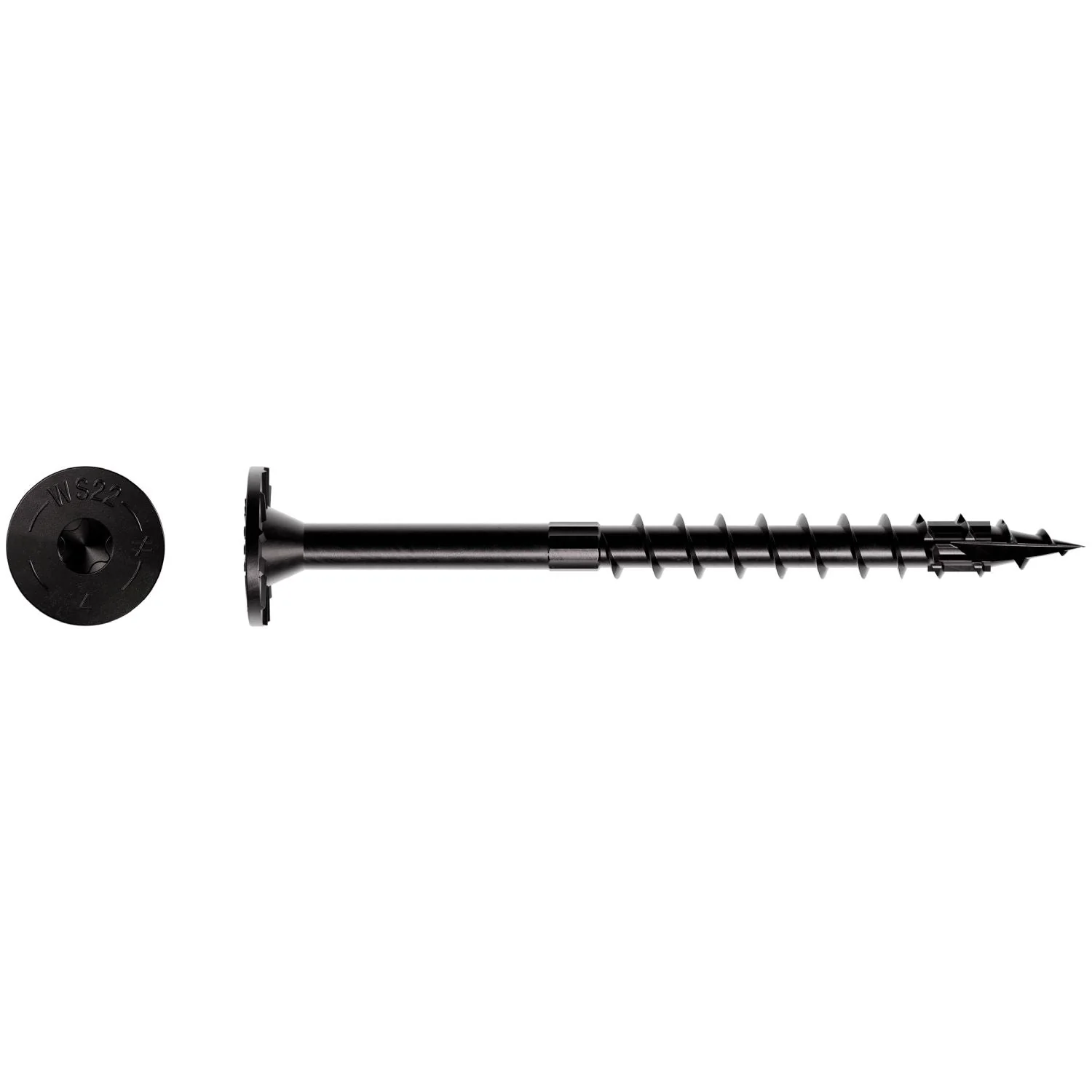 Simpson Strong-Tie SDWS22400DBB-RP1 Strong-Drive SDWS TIMBER Screw (Exterior Grade),  0.220-in. x 4-in. T40, Black - Image 1