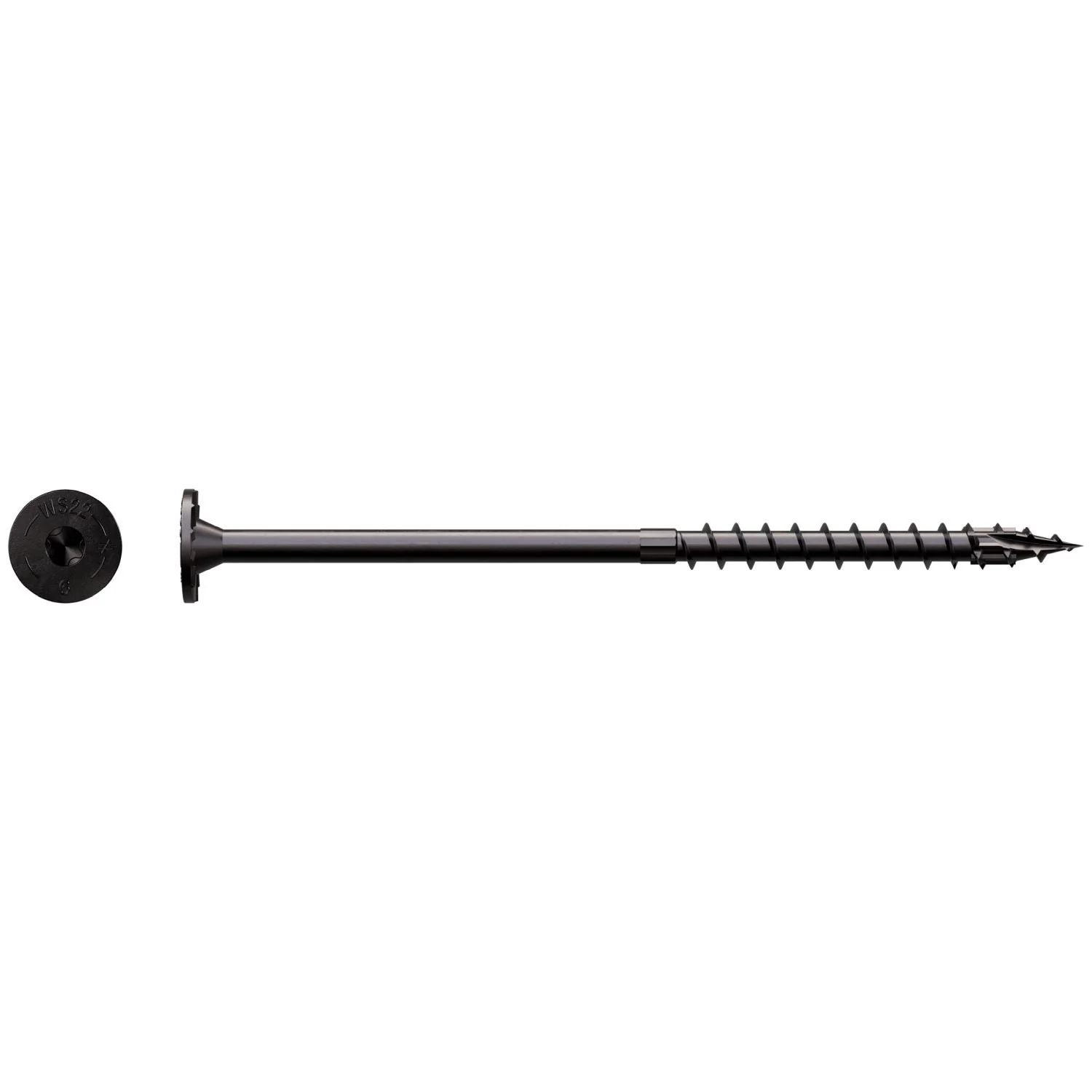 Simpson Strong-Tie SDWS22600DBB-R50 Strong-Drive SDWS TIMBER Screw (Exterior Grade),  0.220-in. x 6-in. T40, Black, 50-Pack - Image 3