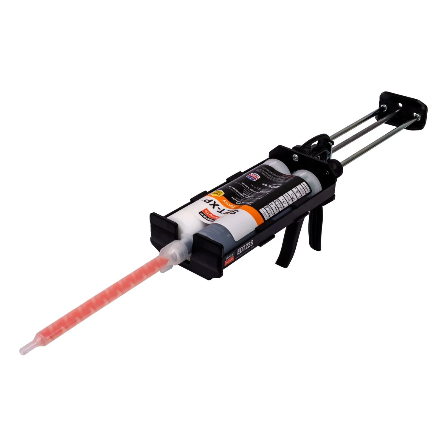 Simpson Strong-Tie SET-XP22-N SET-XP 22-oz. High-Strength Epoxy Adhesive Cartridge w/ 1 Nozzle and Extension - Image 2