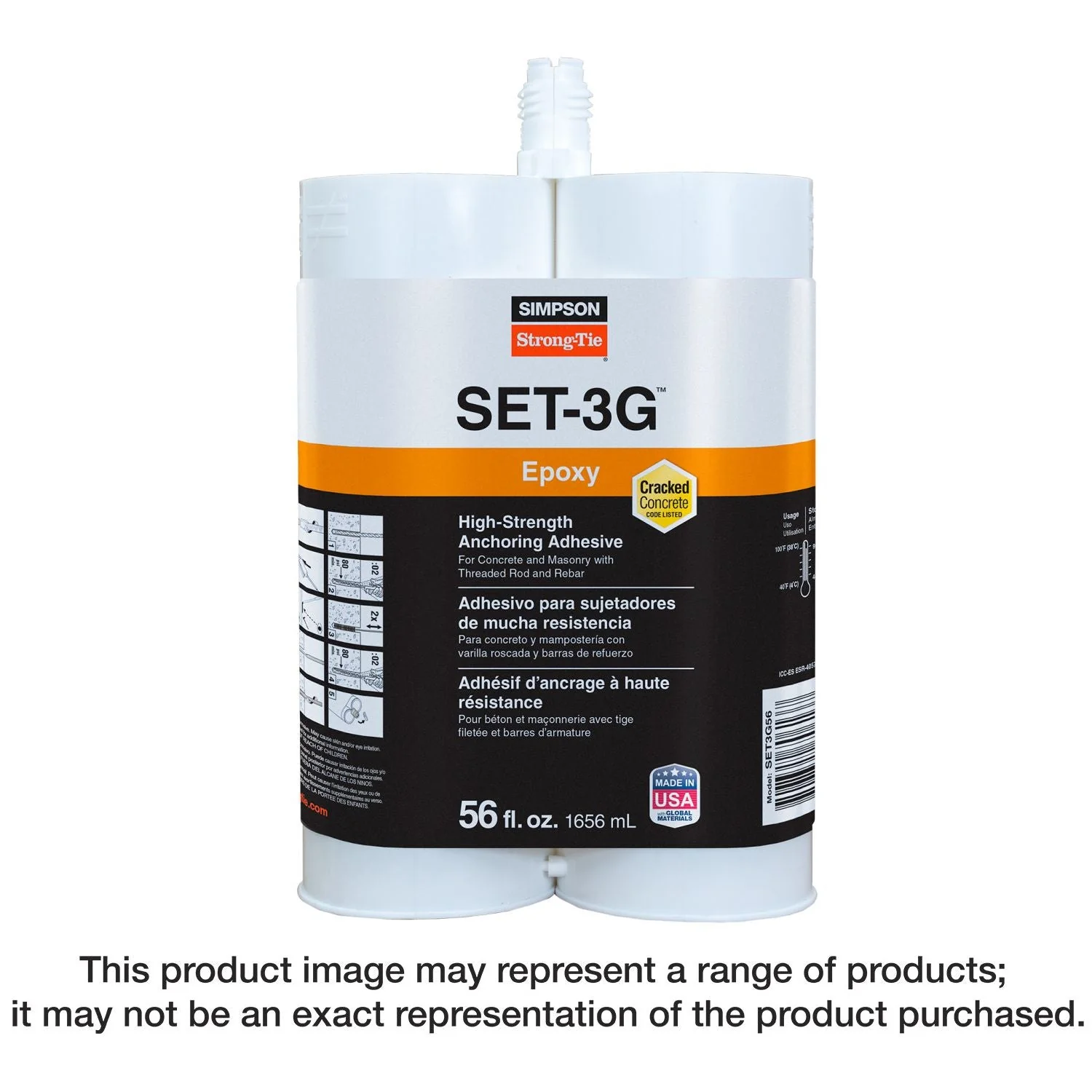 Simpson Strong-Tie SET3G56 SET-3G 56 oz. High-Strength Epoxy Adhesive - Image 3