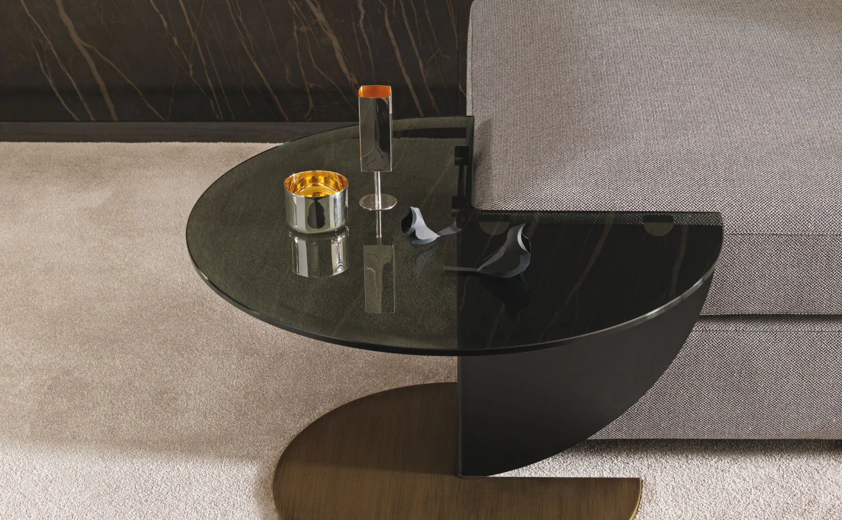MISURAEMME | RIALTO ROUND GLASS SIDE TABLE | $7,043.98 - Image 3