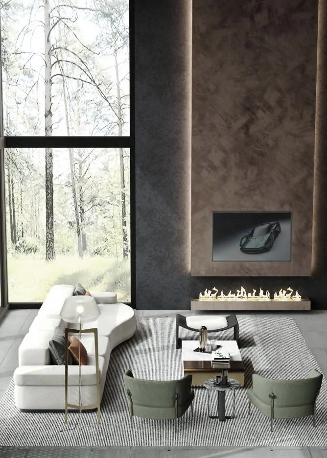 ASTON MARTIN HOME | V255 FABRIC CURVE SOFA | $39,820.00 - Image 3