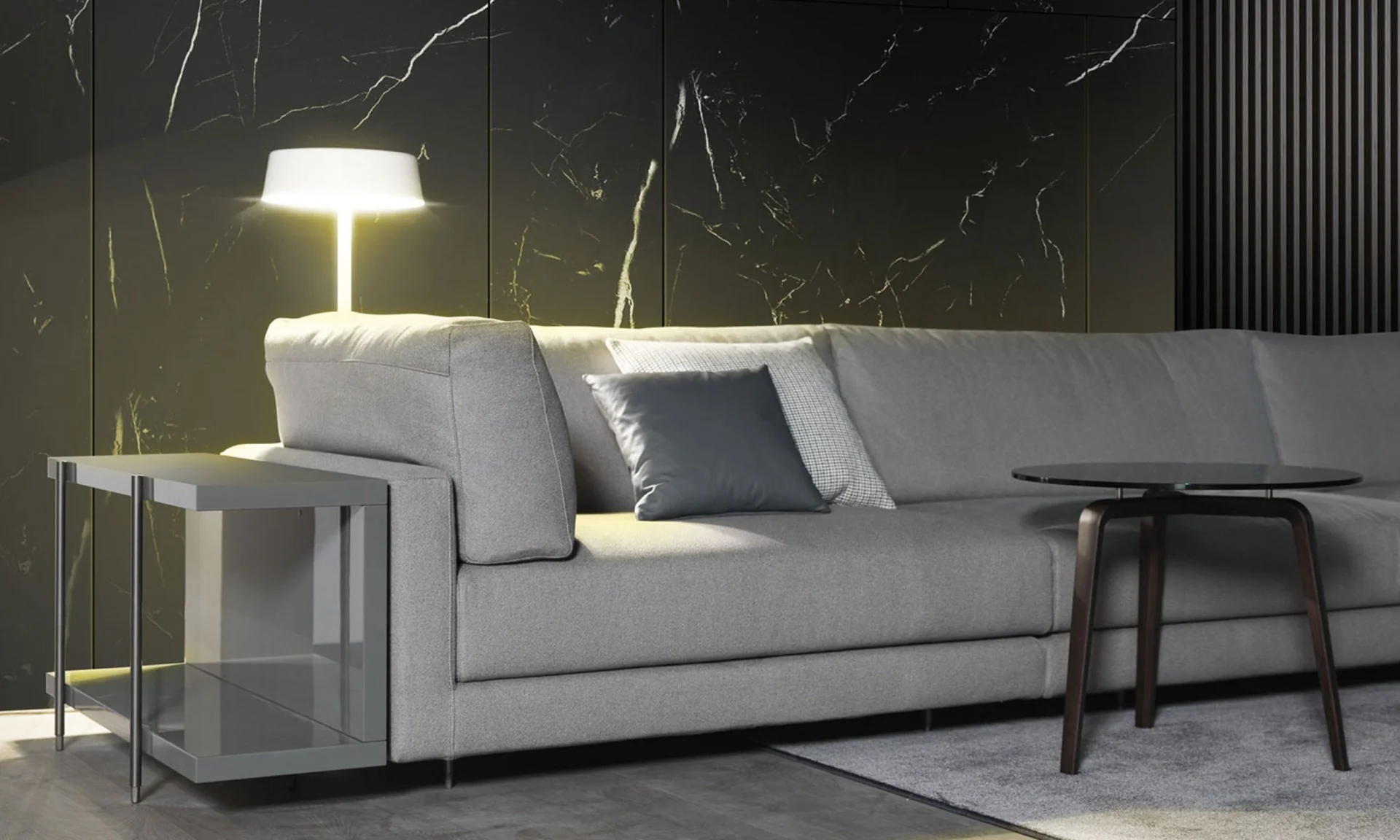 MISURAEMME | ARGO 3 SEATER SOFA WITH INTEGRATED MAGAZNE RACK | $21,781.66 - Image 3
