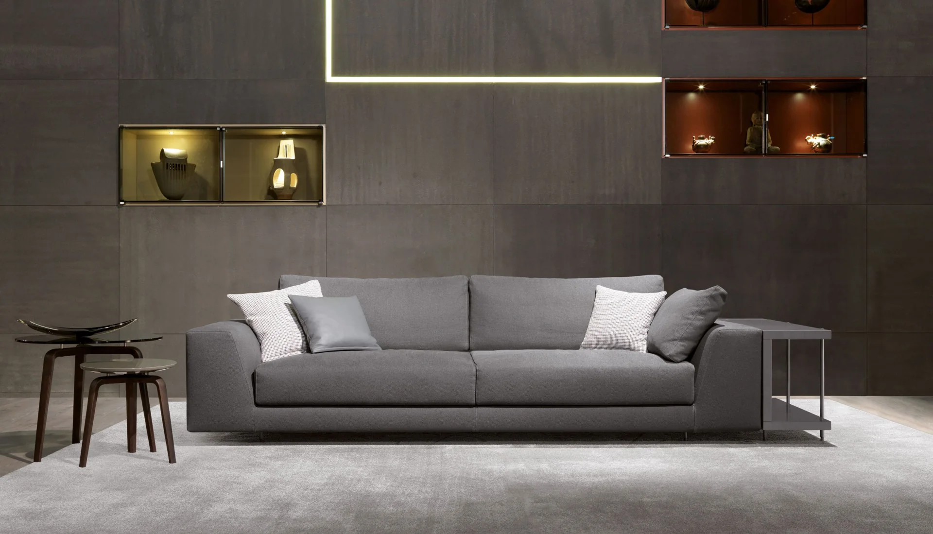MISURAEMME | ARGO 3 SEATER SOFA WITH INTEGRATED MAGAZNE RACK | $21,781.66 - Image 2