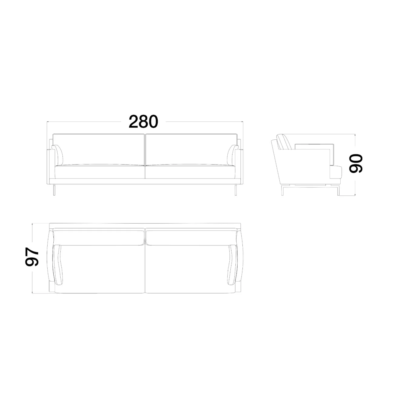COCOON NABUK SOFA I $23,892.00 - Image 3