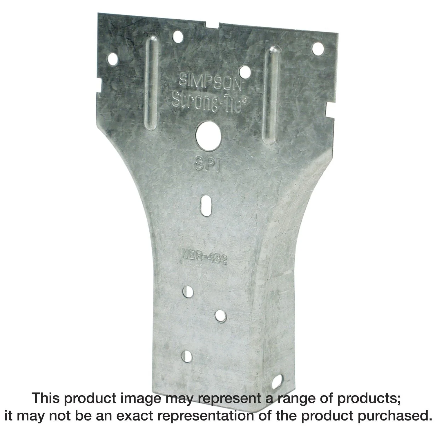 Simpson Strong-Tie SP1 SP 3-1/2-in. x 5-1/16-in. Galvanized Stud-Plate Tie - Image 1
