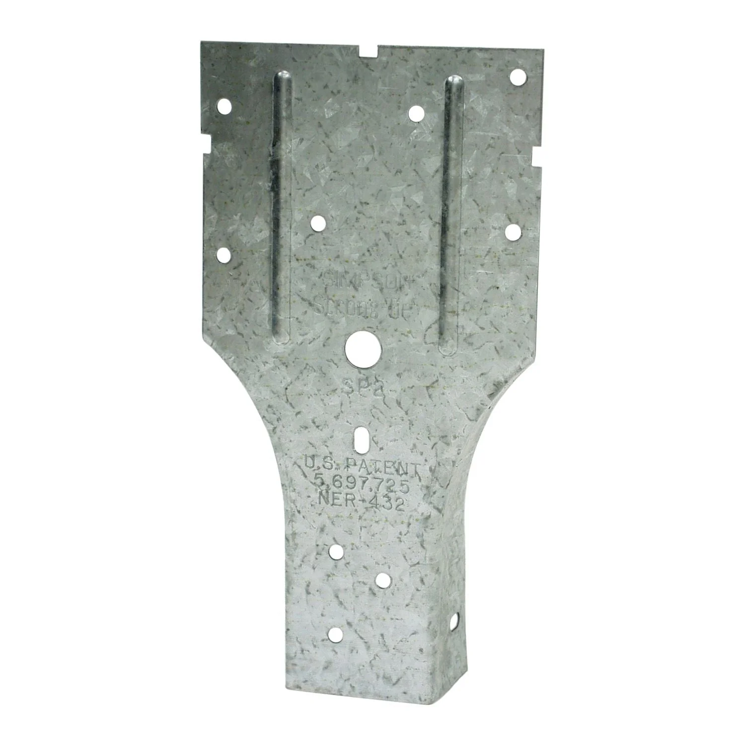Simpson Strong-Tie SP2 SP 3-1/2-in. x 6-5/8-in. Galvanized Stud-Plate Tie - Image 3