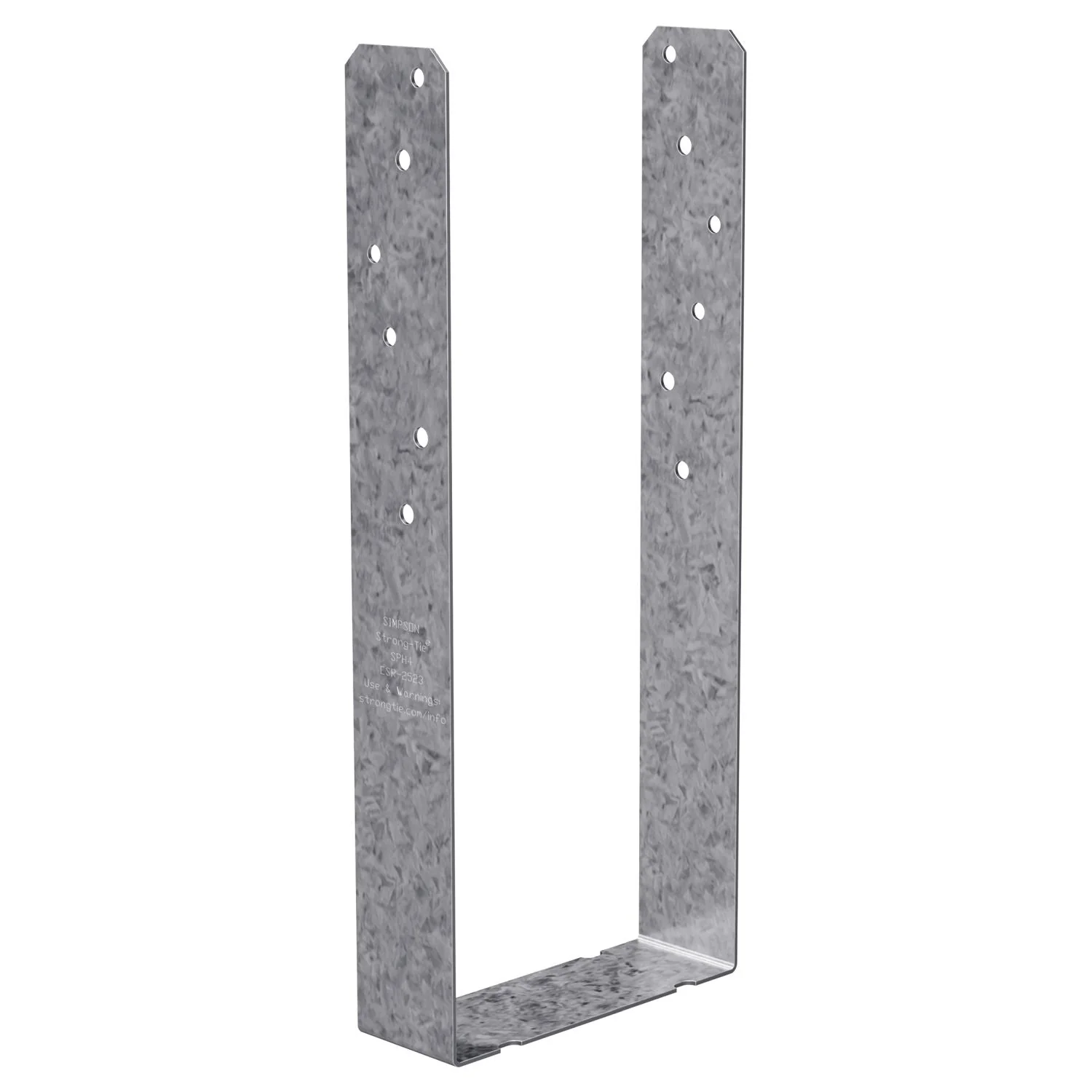 Simpson Strong-Tie SPH4Z SPH 3-9/16-in. x 8-3/4-in. ZMAX Galvanized Heavy-Duty Stud Plate Tie - Image 3