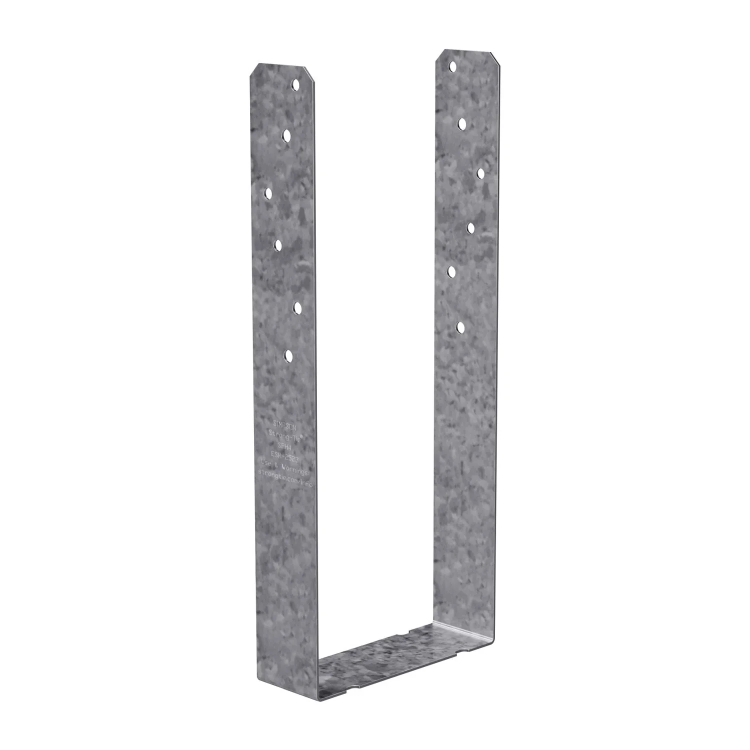 Simpson Strong-Tie SPH4 SPH 3-9/16-in. x 8-3/4-in. Galvanized Heavy-Duty Stud Plate Tie - Image 3