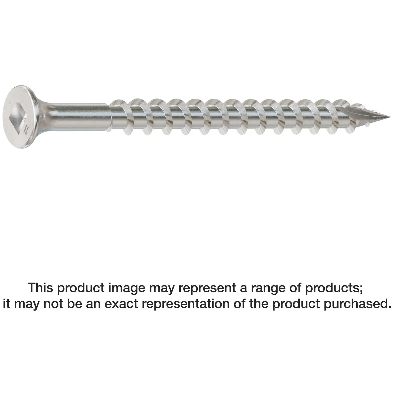 Simpson Strong-Tie SS3DSC212BS316 Bugle-Head Wood Screw (Collated),  #10 x 2-1/2-in. #3 Square Drive, Type 316, 1500-Pack - Image 1