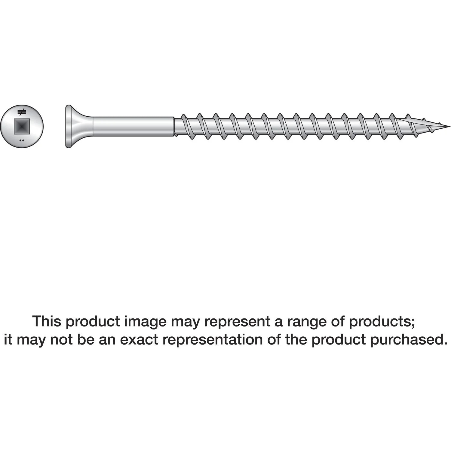 Simpson Strong-Tie SS3DSC212BS Bugle-Head Wood Screw (Collated),  #10 x 2-1/2-in. #3 Square Drive, Type 305, 1500-Pack - Image 3