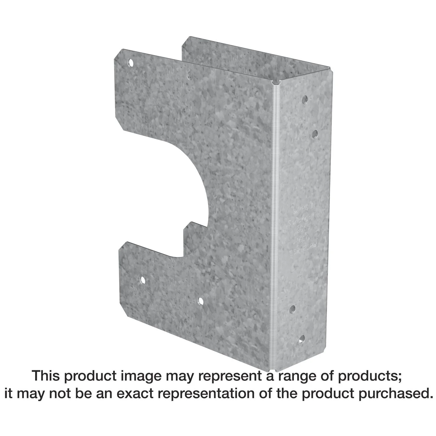 Simpson Strong-Tie SS3 SS 16-Gauge Galvanized Stud Shoe for Double 2x Stud - Image 1