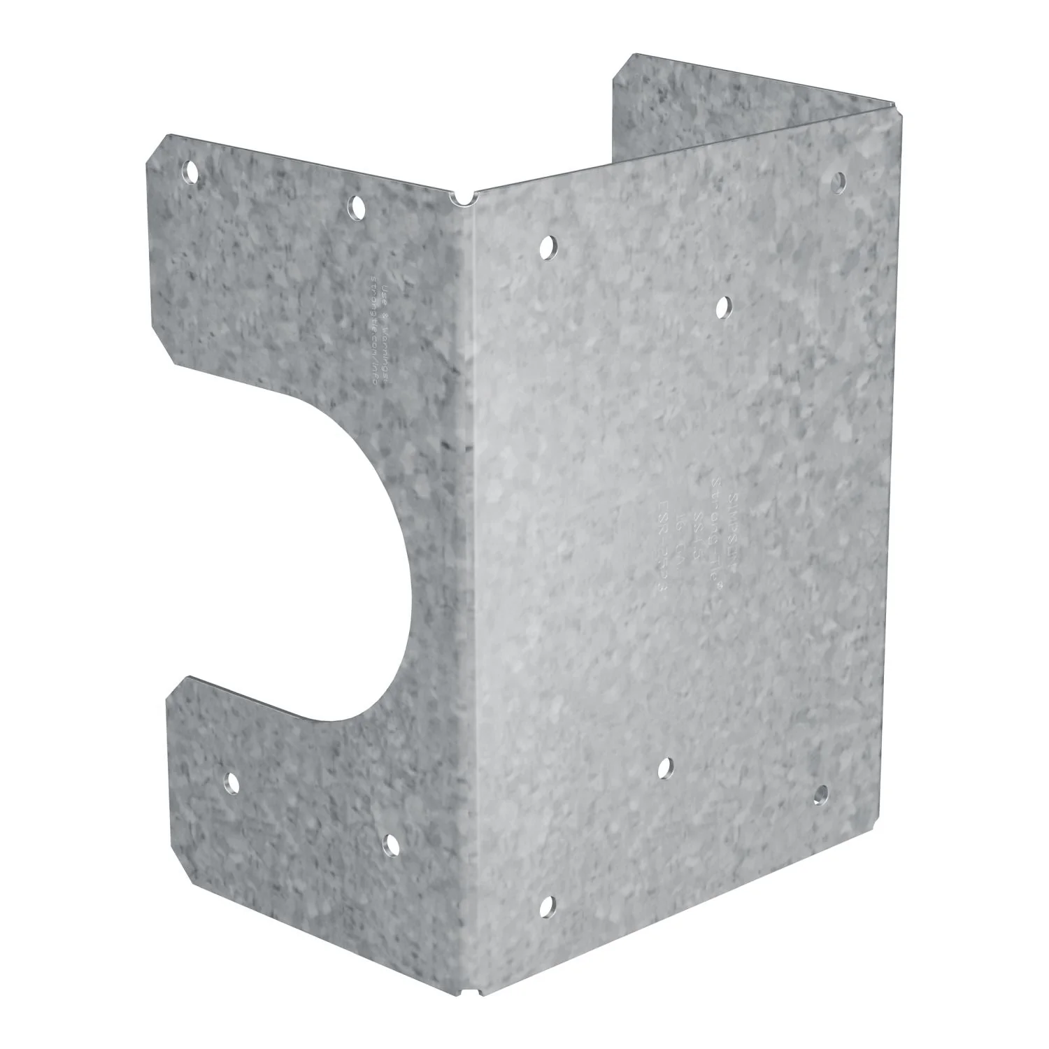 Simpson Strong-Tie SS4.5 SS 16-Gauge Galvanized Stud Shoe for Triple 2x Stud - Image 3