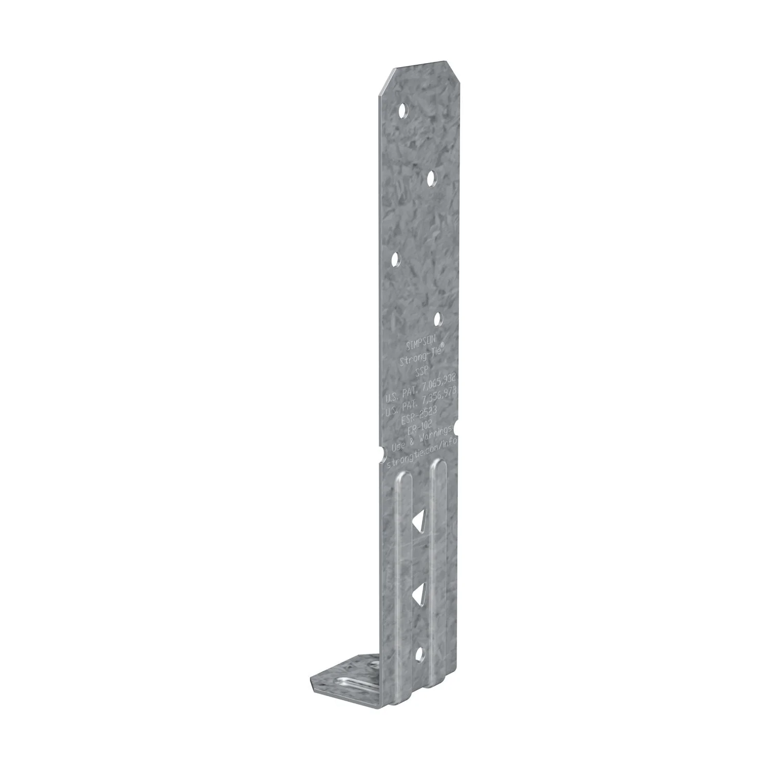 Simpson Strong-Tie SSPZ SSP 18-Gauge ZMAX Galvanized Single Stud Plate - Image 3