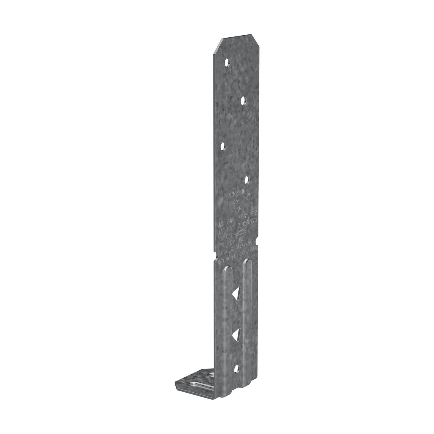 Simpson Strong-Tie SSP SSP 18-Gauge Galvanized Single Stud Plate - Image 3