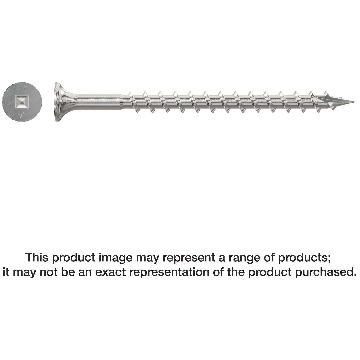 Simpson Strong-Tie SSWSC212BS SSWSCB Roofing Tile Screw (Collated),  #8 x 2-1/2-in. #2 Square, Type 305, 1500-Pack - Image 1