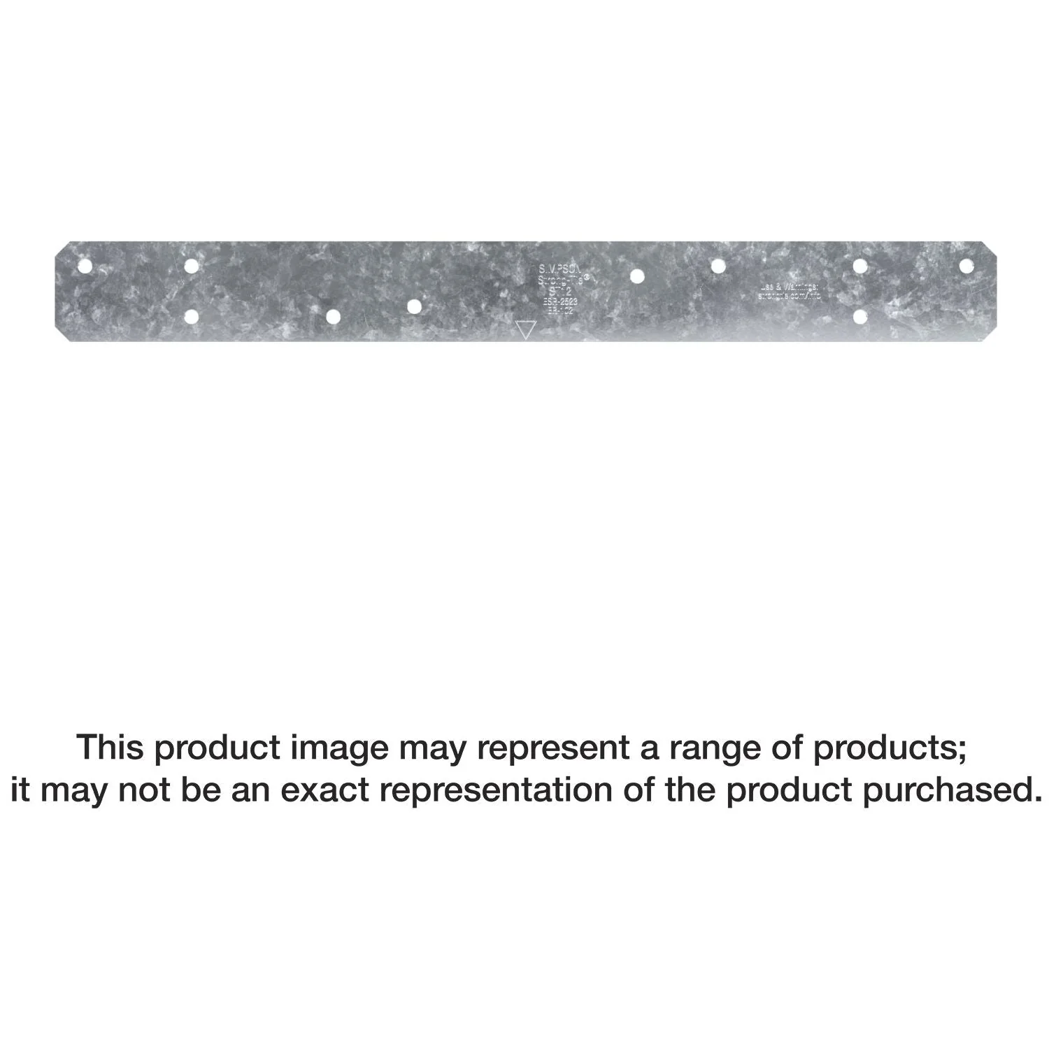 Simpson Strong-Tie ST12 ST 11-5/8-in. 16-Gauge Galvanized Strap Tie - Image 1