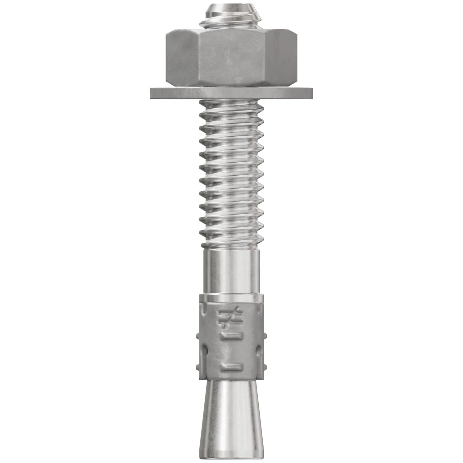 Simpson Strong-Tie STB2-25134S6F100 Strong-Bolt 2,  1/4-in. x 1-3/4-in. Type 316 Stainless-Steel Wedge Anchor, Fully Assembled, 100-Pack - Image 2