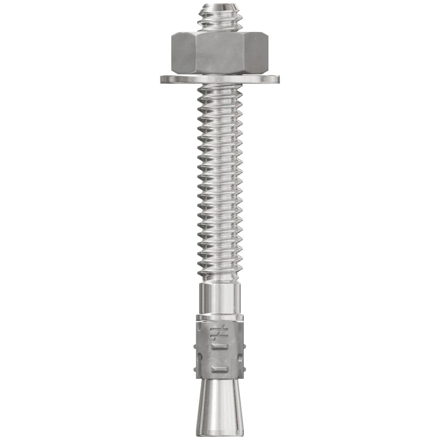 Simpson Strong-Tie STB2-25214S4F100 Strong-Bolt 2,  1/4-in. x 2-1/4-in. Type 304 Stainless-Steel Wedge Anchor, Fully Assembled, 100-Pack - Image 1