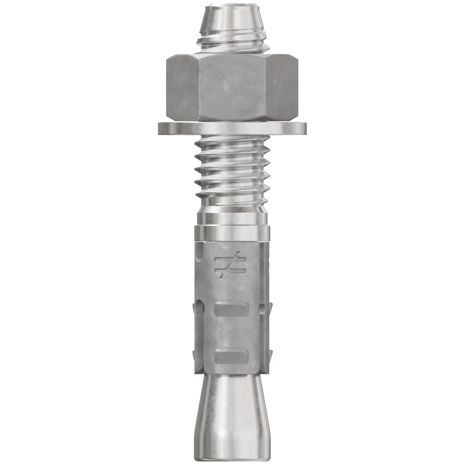 Simpson Strong-Tie STB2-37214S6F50 Strong-Bolt 2,  3/8-in. x 2-1/4-in. Type 316 Stainless-Steel Wedge Anchor, Fully Assembled, 50-Pack - Image 1