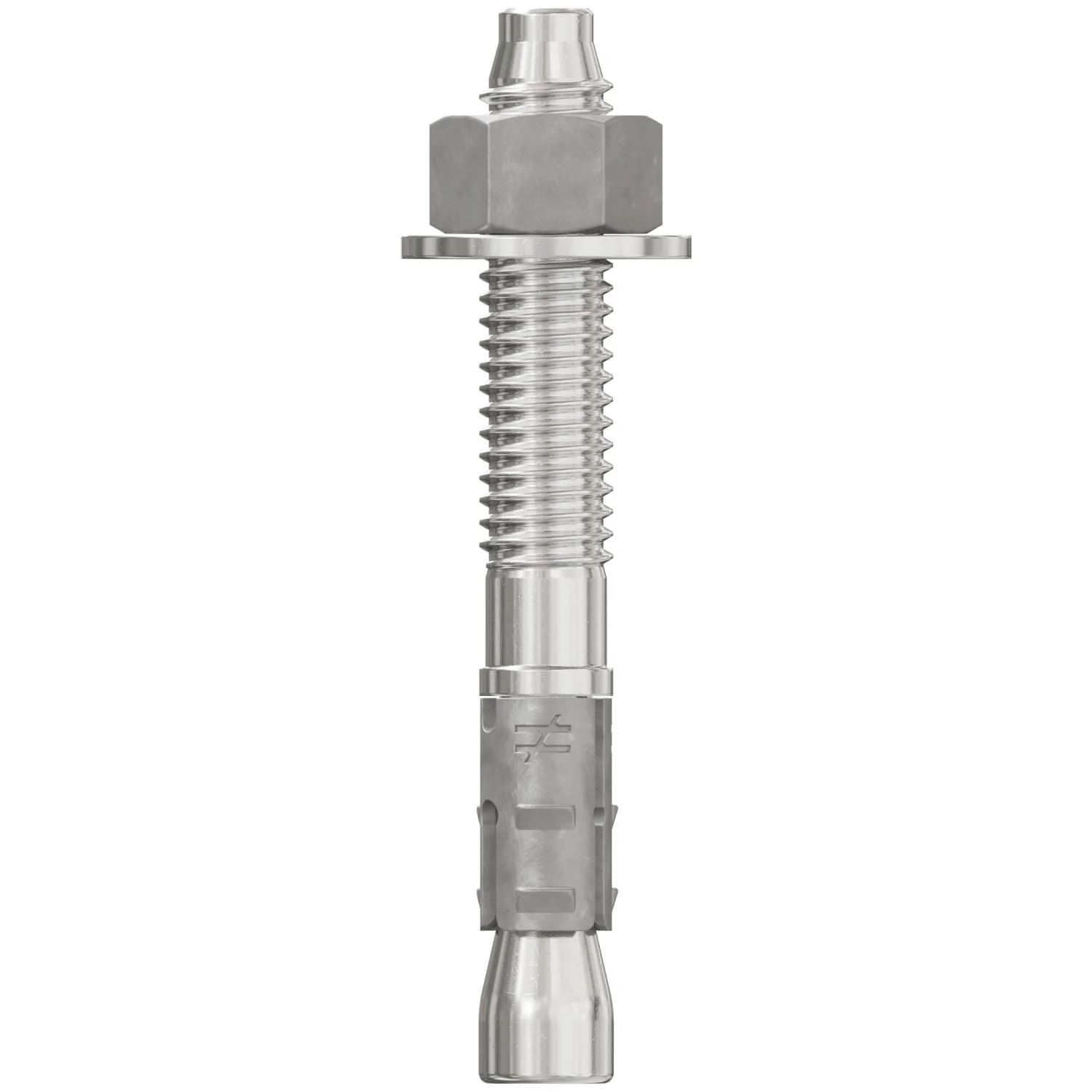 Simpson Strong-Tie STB2-37300S4F50 Strong-Bolt 2,  3/8-in. x 3-in. Type 304 Stainless-Steel Wedge Anchor, Fully Assembled, 50-Pack - Image 2