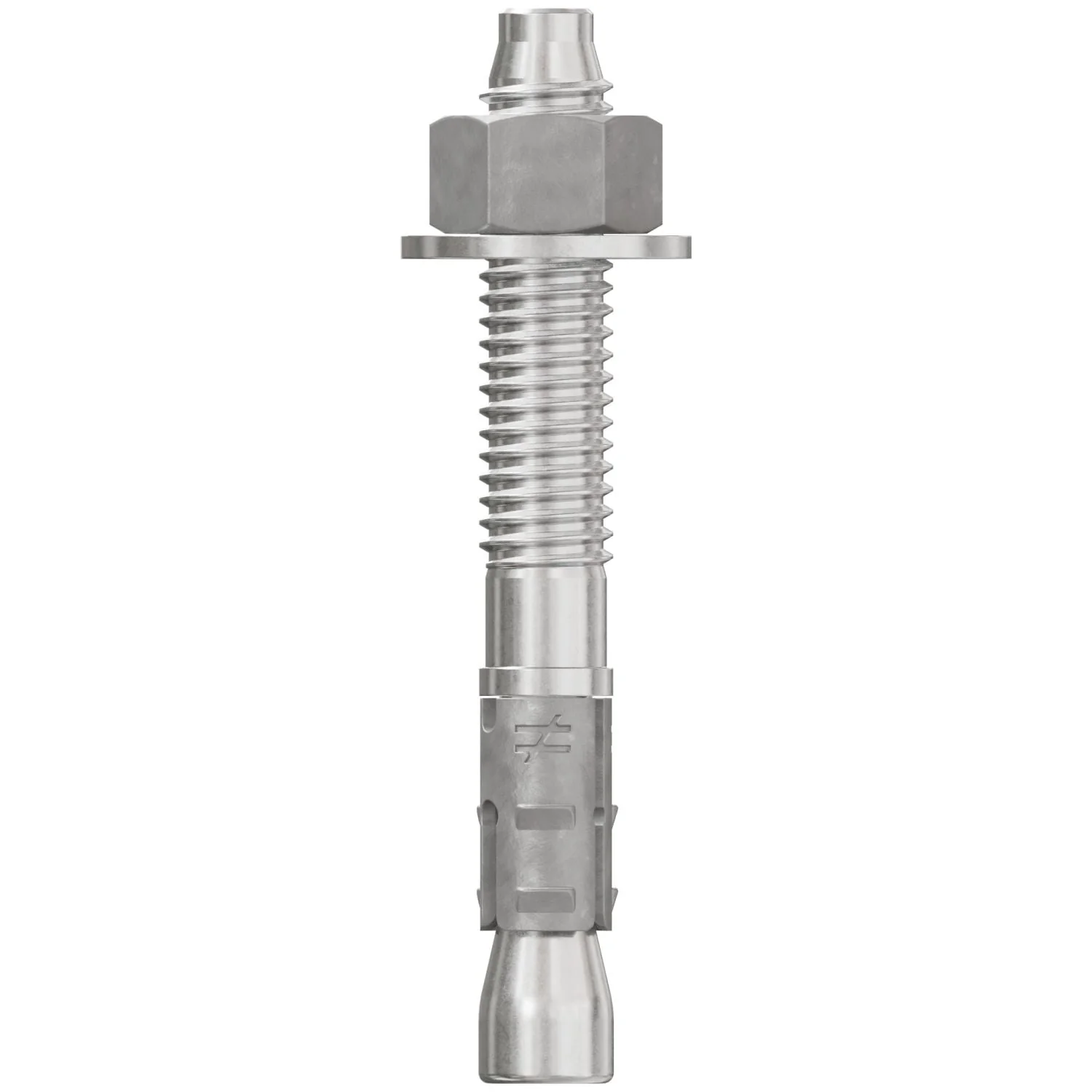 Simpson Strong-Tie STB2-37300S6F50 Strong-Bolt 2,  3/8-in. x 3-in. Type 316 Stainless-Steel Wedge Anchor, Fully Assembled, 50-Pack - Image 2