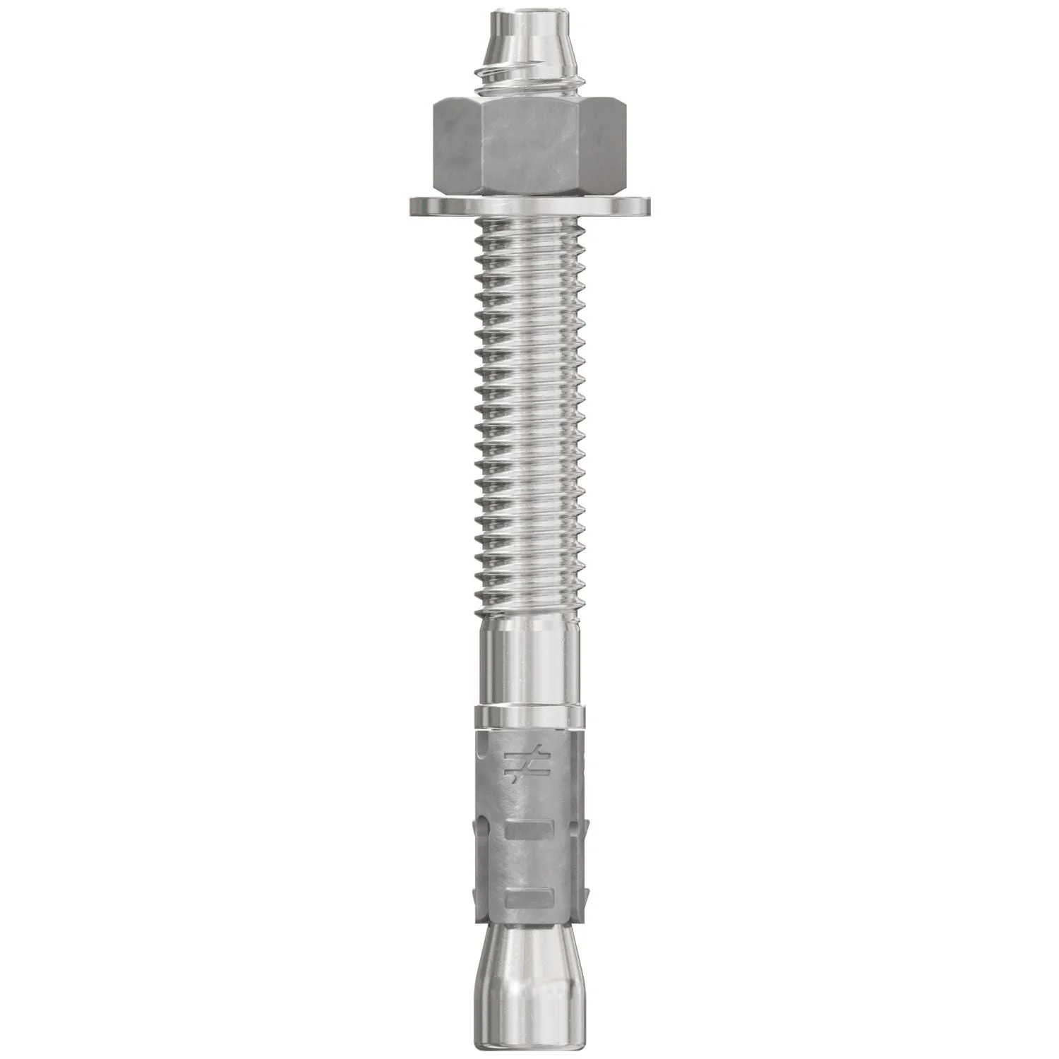 Simpson Strong-Tie STB2-37312S4F50 Strong-Bolt 2,  3/8-in. x 3-1/2-in. Type 304 Stainless-Steel Wedge Anchor, Fully Assembled, 50-Pack - Image 2