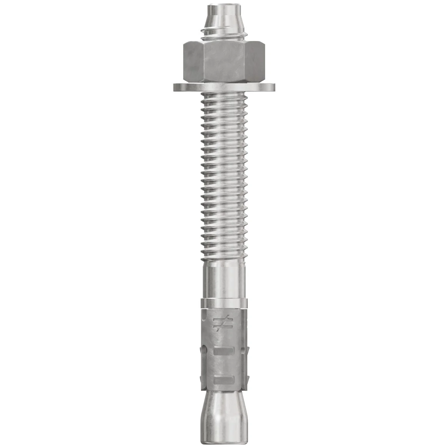 Simpson Strong-Tie STB2-37312S6F50 Strong-Bolt 2,  3/8-in. x 3-1/2-in. Type 316 Stainless-Steel Wedge Anchor, Fully Assembled, 50-Pack - Image 2