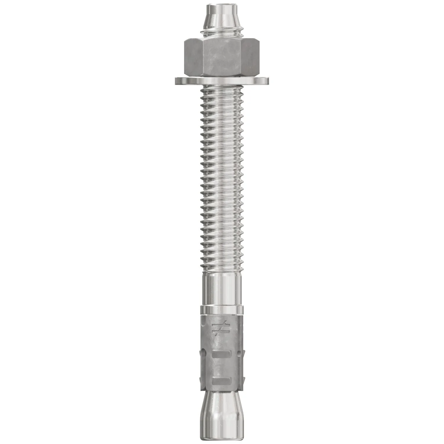 Simpson Strong-Tie STB2-37334S4F50 Strong-Bolt 2,  3/8-in. x 3-3/4-in. Type 304 Stainless-Steel Wedge Anchor, Fully Assembled, 50-Pack - Image 2