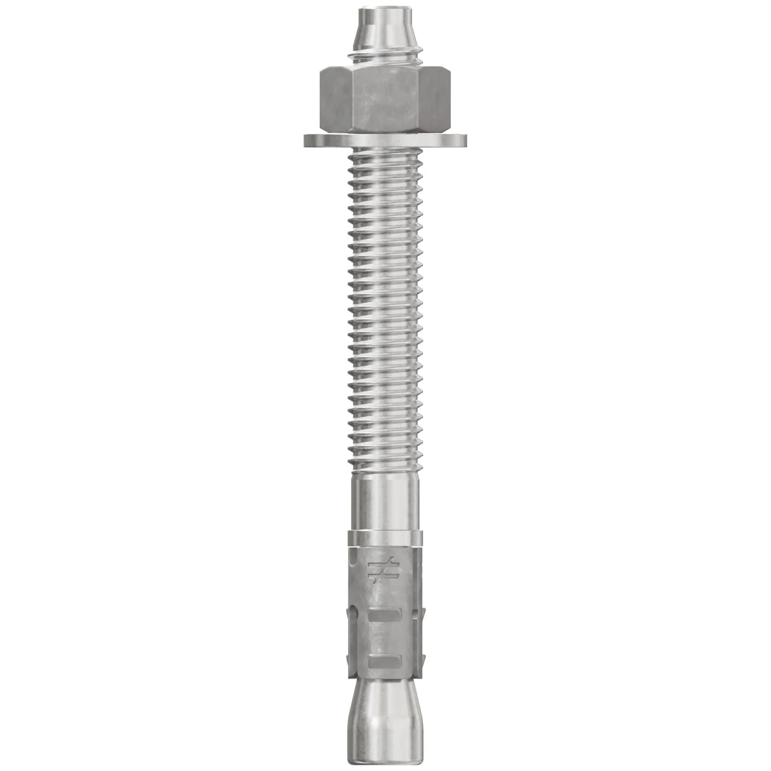 Simpson Strong-Tie STB2-37334S6F50 Strong-Bolt 2,  3/8-in. x 3-3/4-in. Type 316 Stainless-Steel Wedge Anchor, Fully Assembled, 50-Pack - Image 2