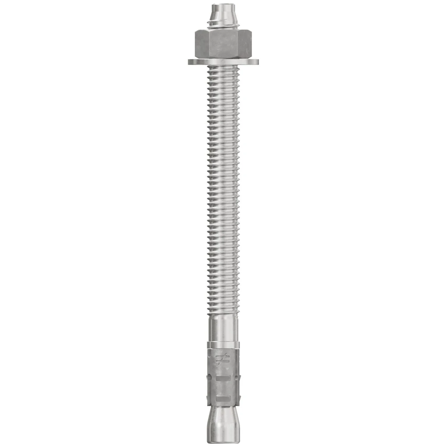 Simpson Strong-Tie STB2-37500S6F50 Strong-Bolt 2,  3/8-in. x 5-in. Type 316 Stainless-Steel Wedge Anchor, Fully Assembled, 50-Pack - Image 2