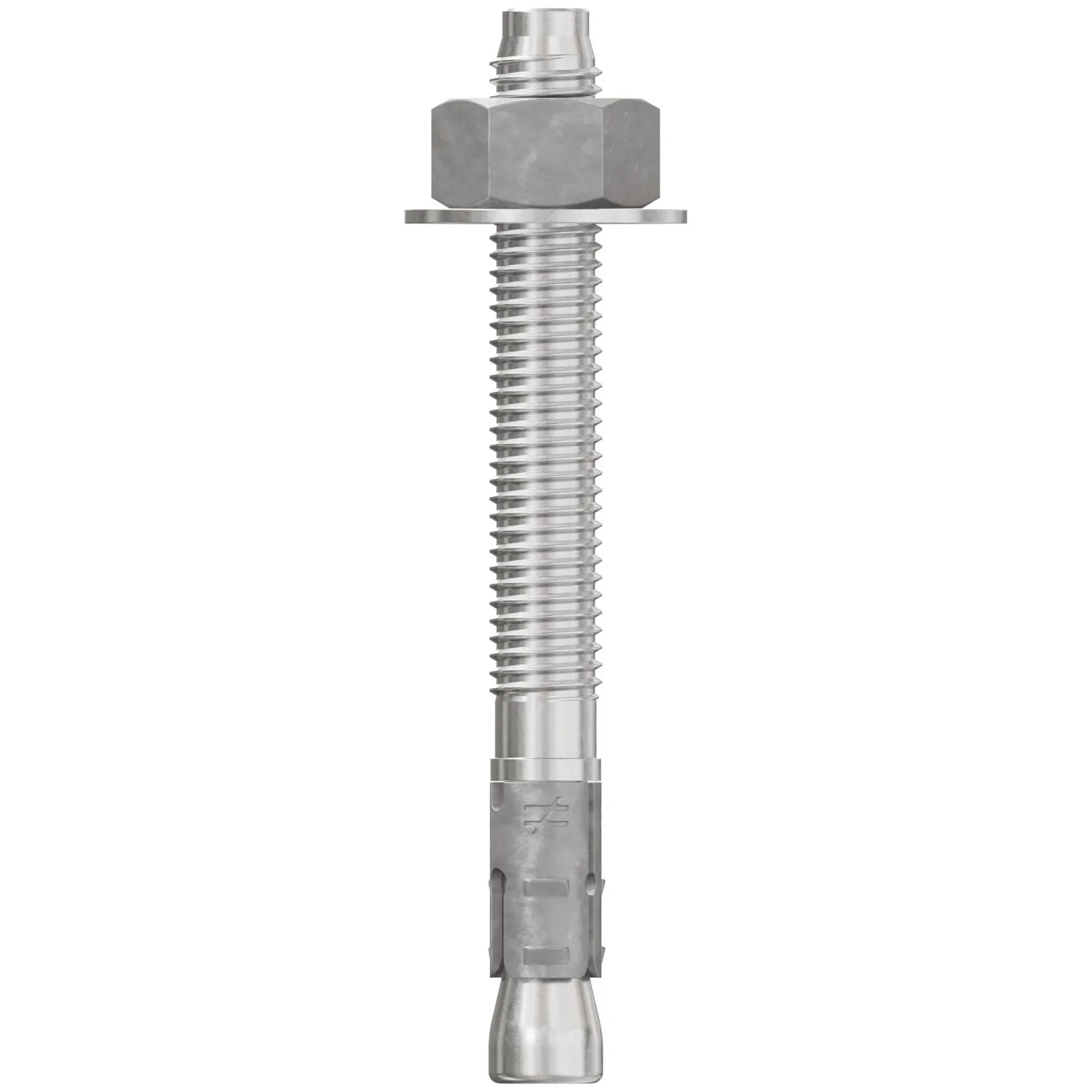 Simpson Strong-Tie STB2-50434S6F25 Strong-Bolt 2,  1/2-in. x 4-3/4-in. Type 316 Stainless-Steel Wedge Anchor, Fully Assembled, 25-Pack - Image 2
