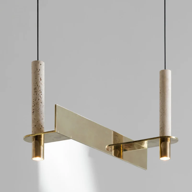 META POLISHED BRASS | Step Parallel Pendant by David Pompa from ,292.00