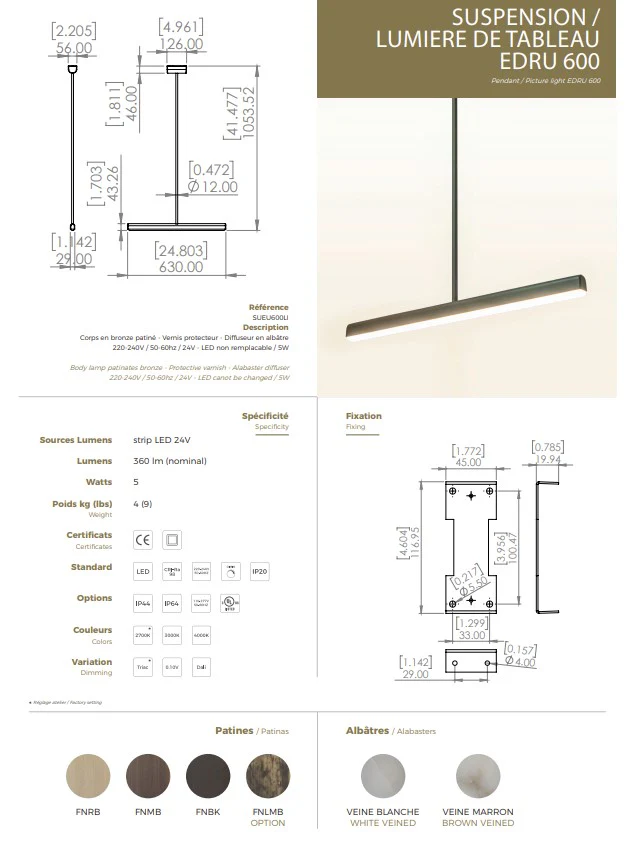 EDRU PENDANT LAMP BY ENTRELAC from $5,120 - Image 2