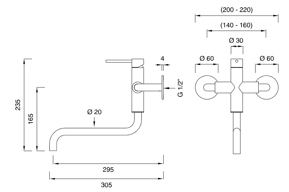 GAS21 | Kitchen faucet by CEA Design - $1,858.00 - $3,309.00 - Image 3