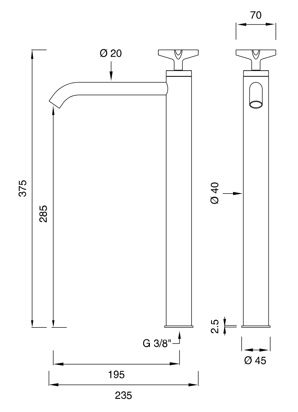 CRX45 | Faucet by CEA Design - $944.00 - $2,034.00 - Image 3