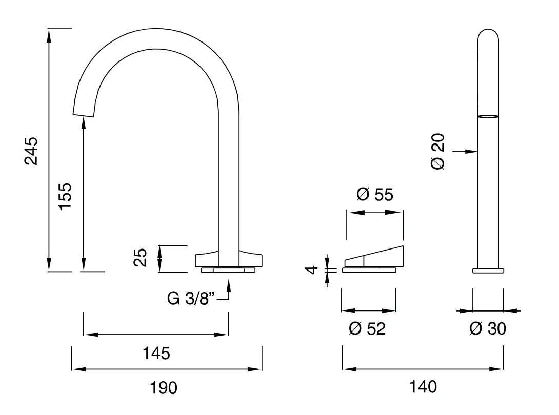 ZIQ34 | Faucet by CEA Design - $1,192.00 - $2,152.00 - Image 2