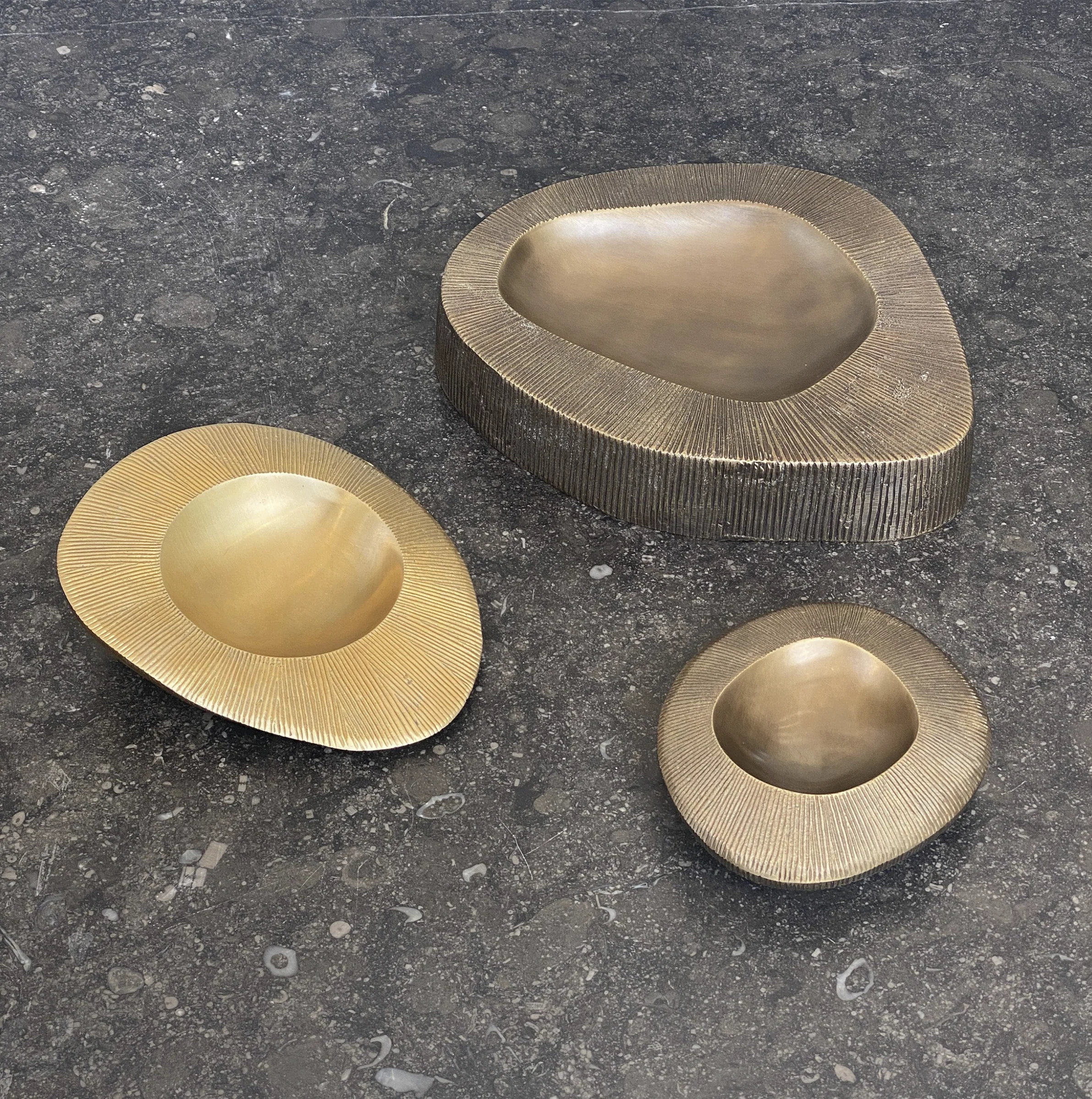 PIETRA CASA - VALLEY BOWL MEDIUM - SATIN BRASS - $892.89 - Image 3
